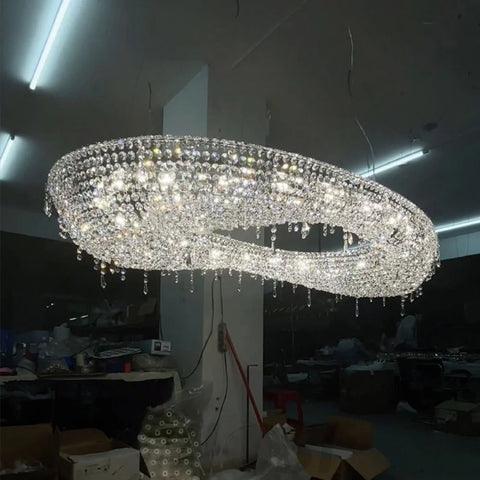 Ellipse Luxury Modern Chandelier For Living Room Foyer