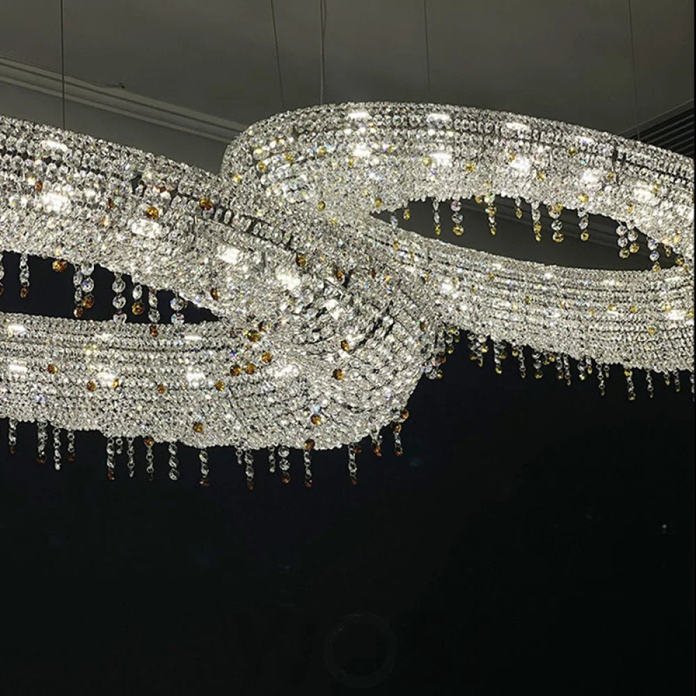 Ellipse Luxury Modern Chandelier For Living Room Foyer