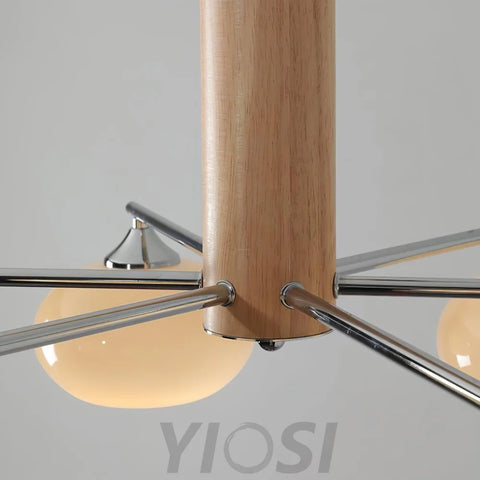 Elliptical Persimmon Chandelier with 3/6/8 heads - Glass Chandelier, Persimmon-1-Yiosilamp