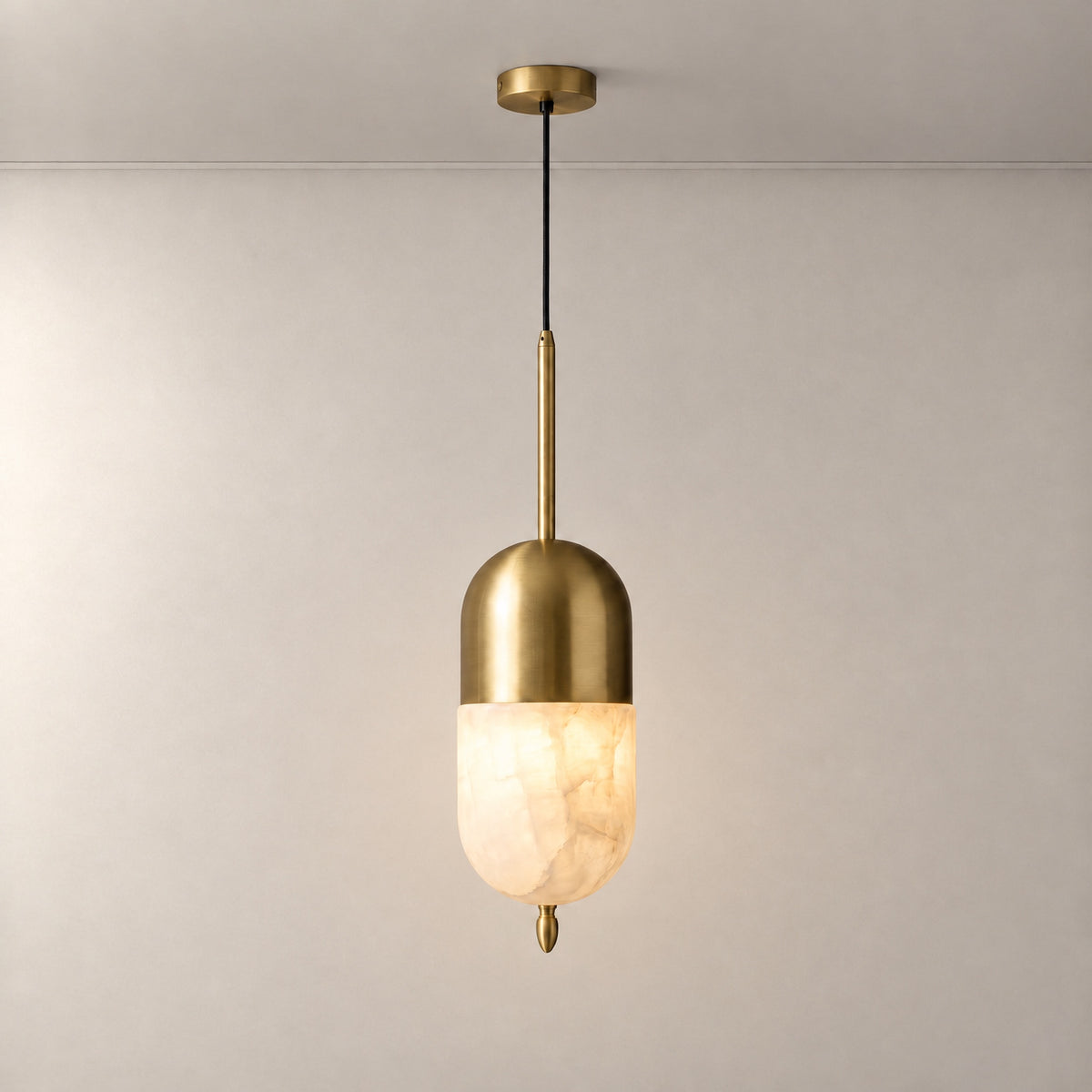 Ellune Modern Alabaster Hanging Light