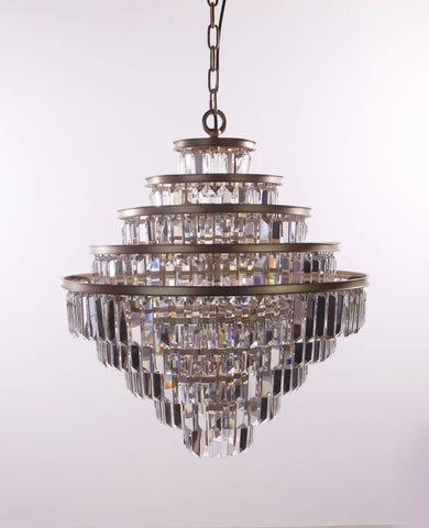 Emilia 9-Tier Odeon Fringe Crystal Chandelier - -1-Yiosilamp