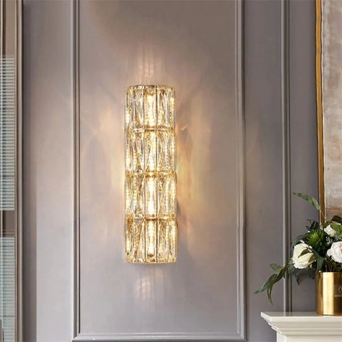 Emilia Modern Crystal Wall Sconce 5.9’’ W X 18.8’’ H