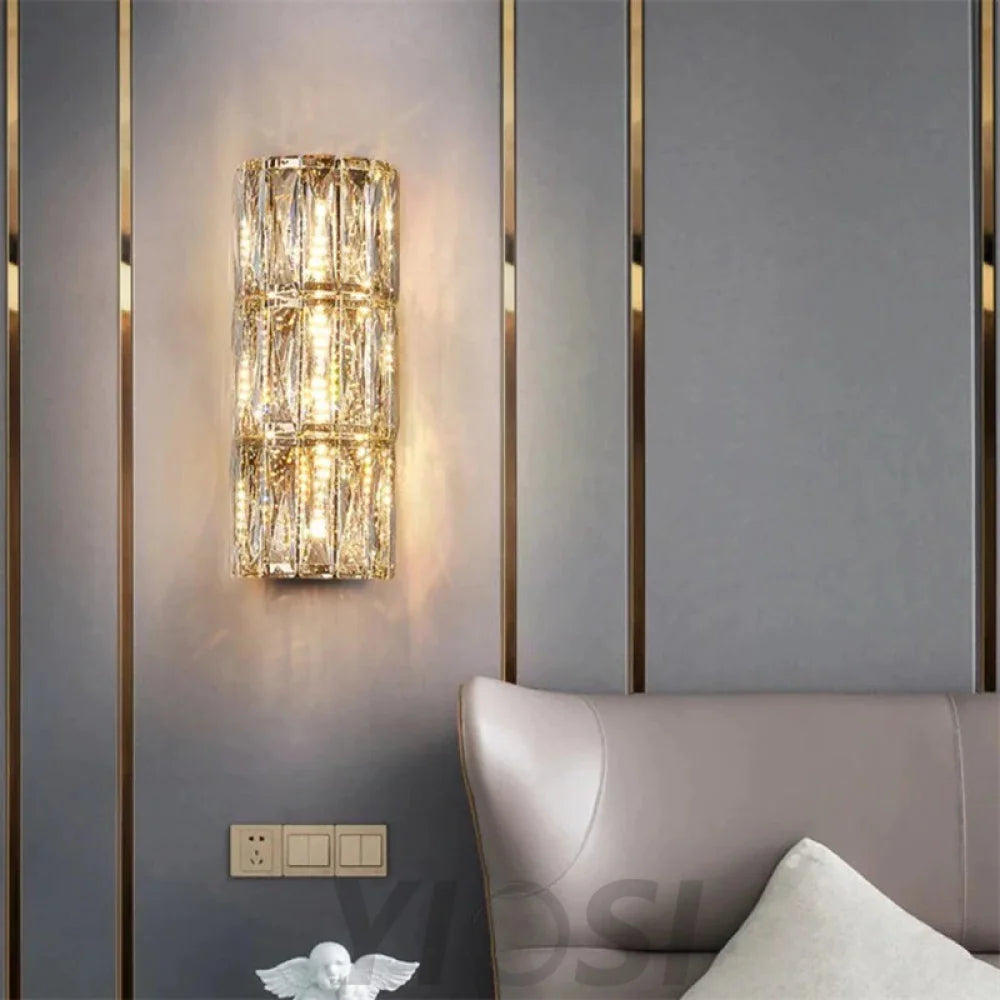 Emilia Modern Crystal Wall Sconce