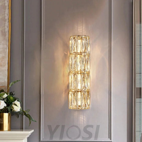 Emilia Modern Crystal Wall Sconce