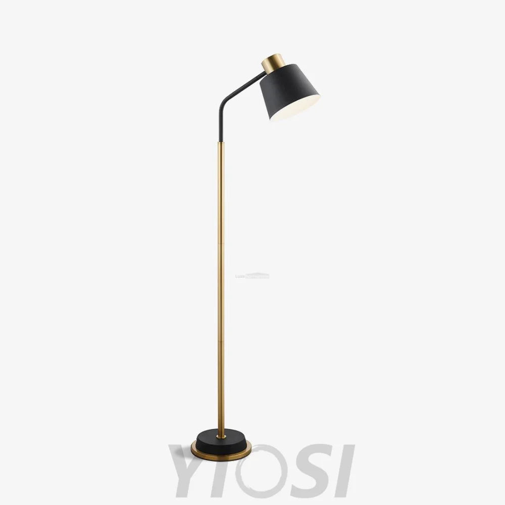 Emmental Floor Lamp ∅ 17.3″ - Gold&Black, Gold&White-1-Yiosilamp