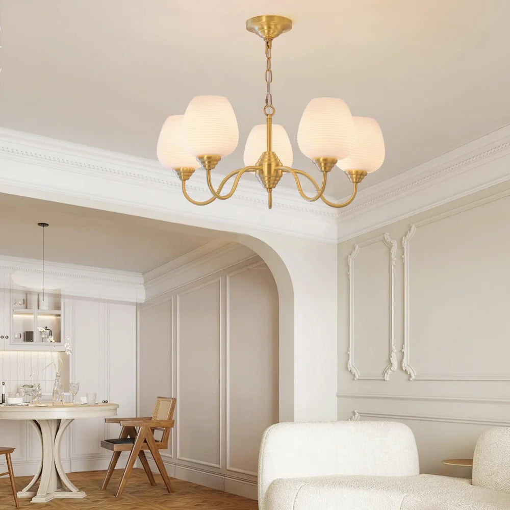 Endon Alton Chandelier with 3/5/8 heads - Bend-1-Yiosilamp