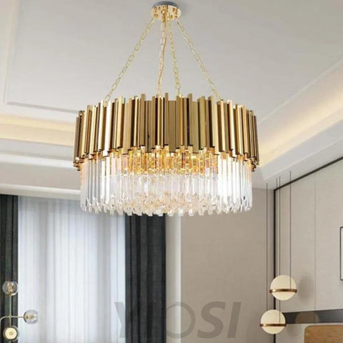 chandelier in living room