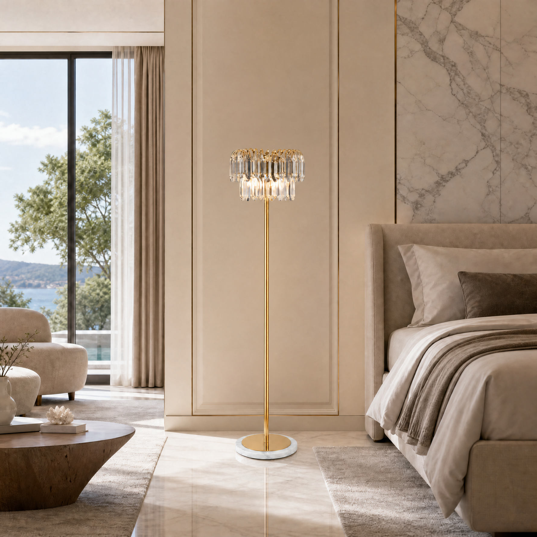 Eterea Crystal Floor Lamp