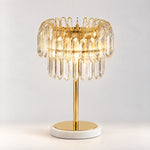 Eterea Crystal Table Lamp – lights on