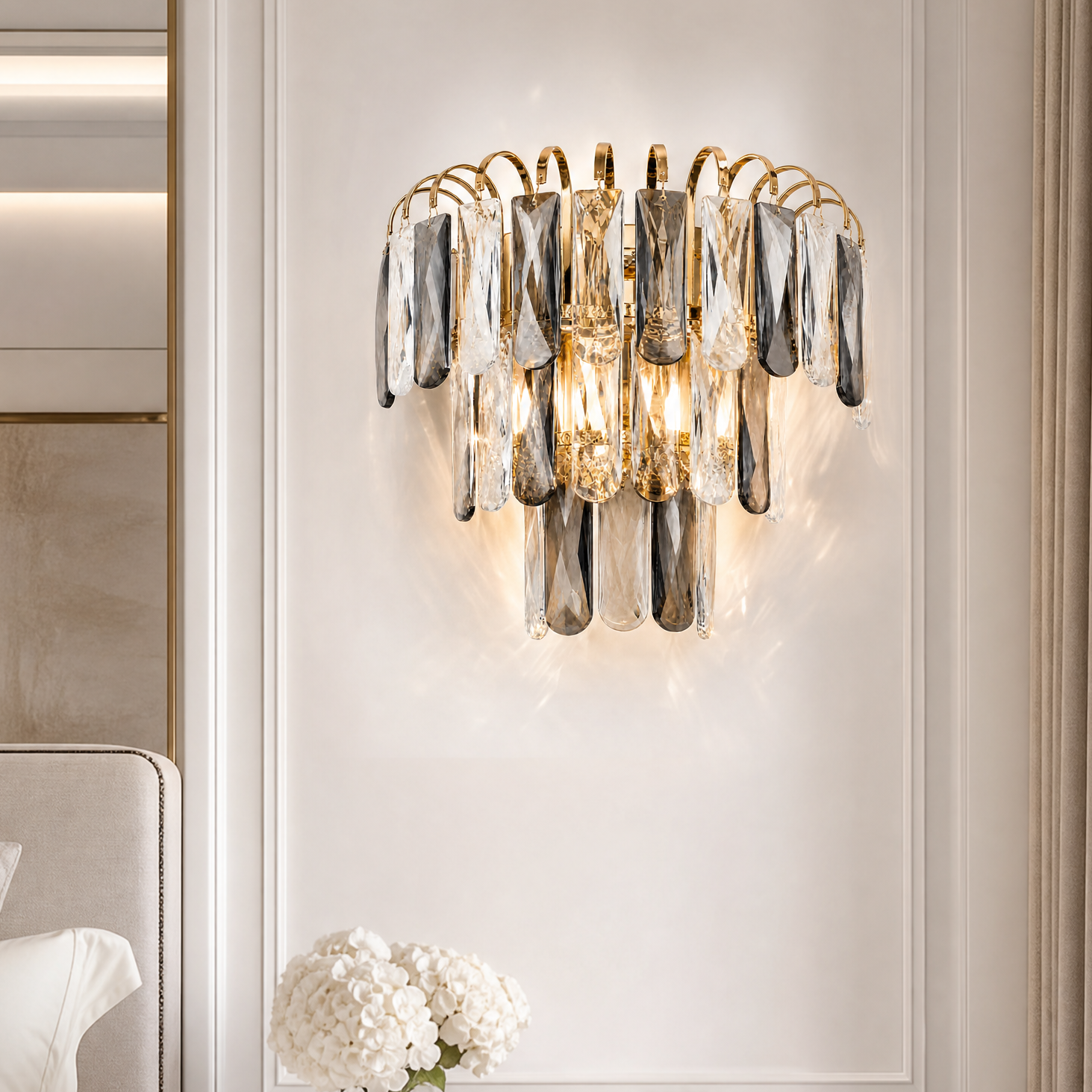 Eterea Crystal Wall Sconce