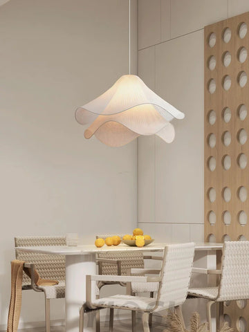 Ethereal Bloom Pendant - Pleated-1-Yiosilamp