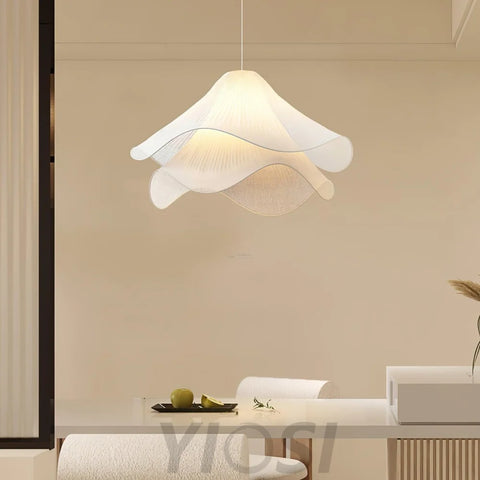 Ethereal Bloom Pendant - Pleated-1-Yiosilamp