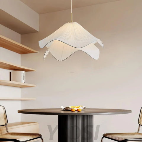 Ethereal Bloom Pendant - Pleated-1-Yiosilamp