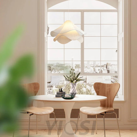 Ethereal Bloom Pendant - Pleated-1-Yiosilamp