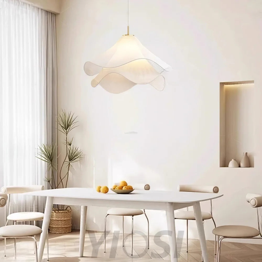 Ethereal Bloom Pendant - Pleated-1-Yiosilamp