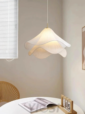 Ethereal Bloom Pendant - Pleated-1-Yiosilamp