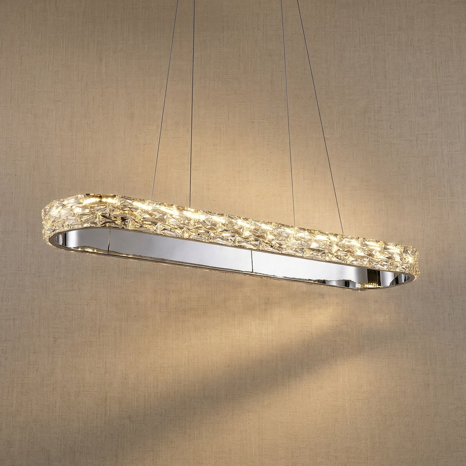 Vega Oval Crystal Chandelier