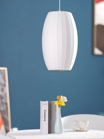 Bubble Pendant Light with Artificial Silk Lampshade - Yiosilamp