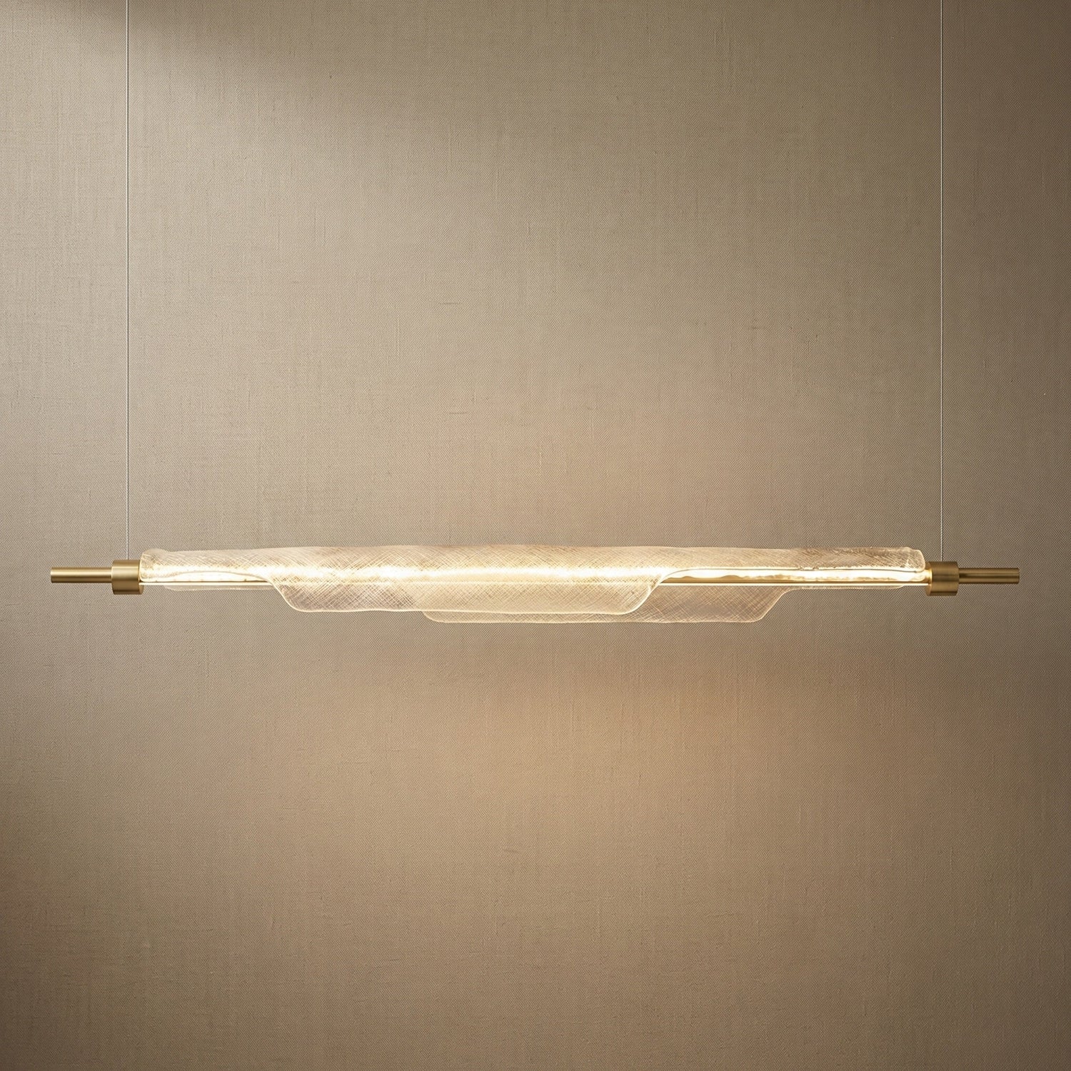Luce Aurora Glass Linear Chandelier