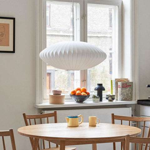 Bubble Pendant Light with Artificial Silk Lampshade - Yiosilamp