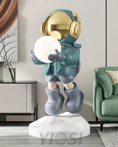 Fantasy Astronaut Built-in Battery Floor Lamp - Creature-1-Yiosilamp