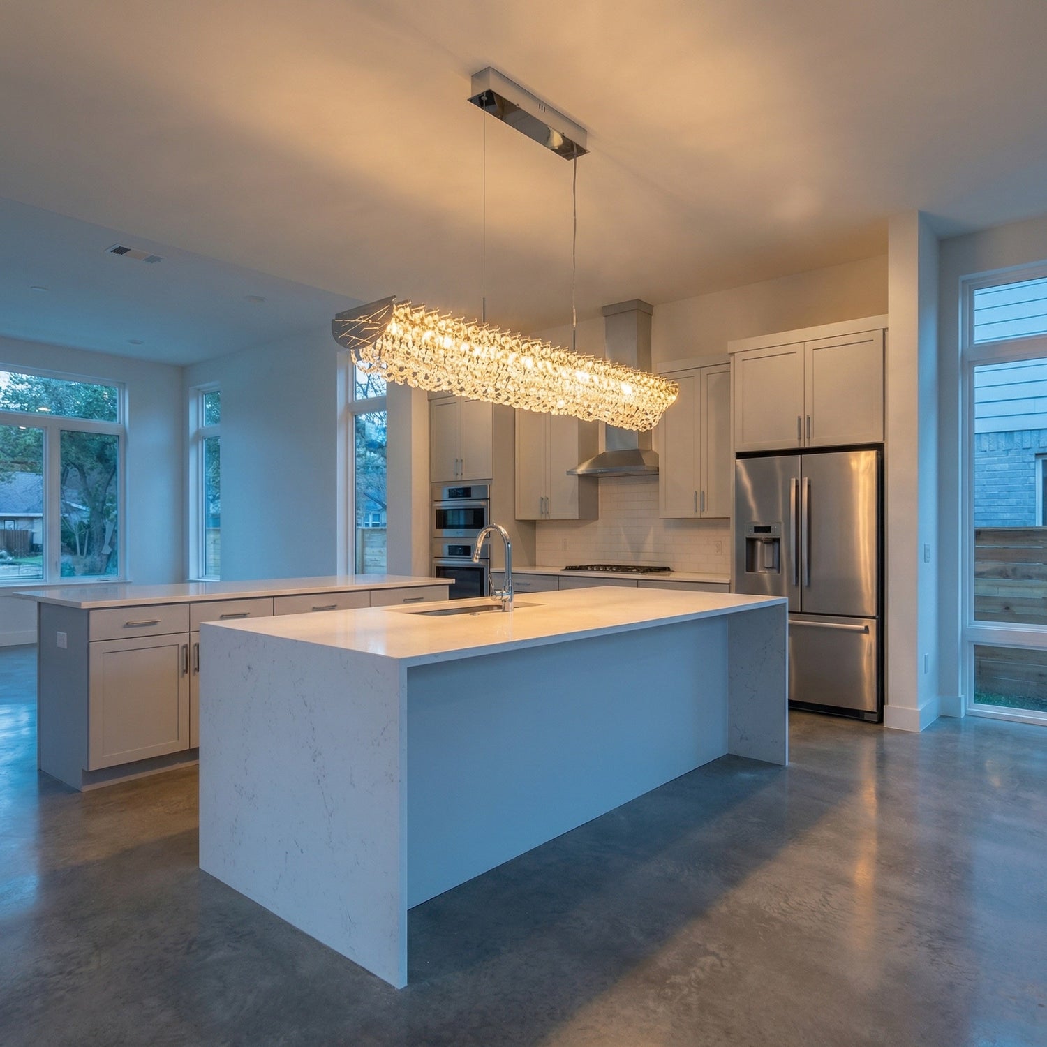 Stella Linear Crystal Chandelier