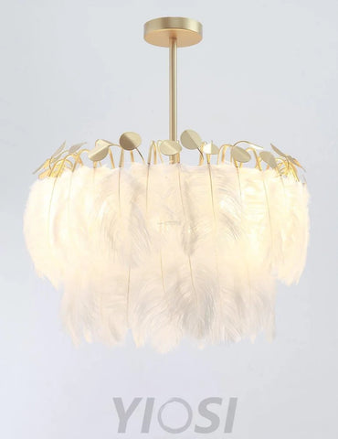 Feather Pendant Lamp ∅ 19.7″ - Feather-1-Yiosilamp