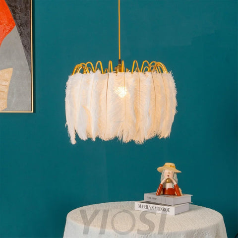 Feather Pendant Lamp ∅ 19.7″ - Feather-1-Yiosilamp