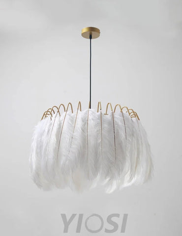 Feather Pendant Lamp ∅ 19.7″ - Feather-1-Yiosilamp