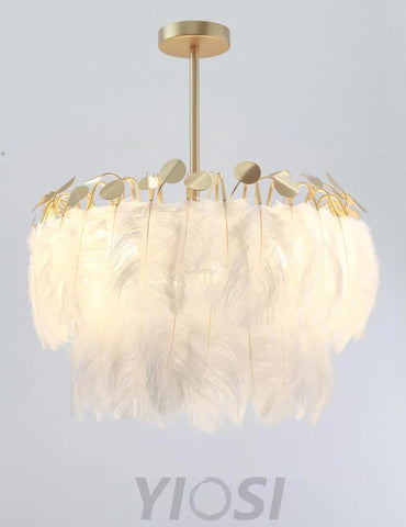 Feather Pendant Lamp ∅ 19.7″ - Feather-1-Yiosilamp
