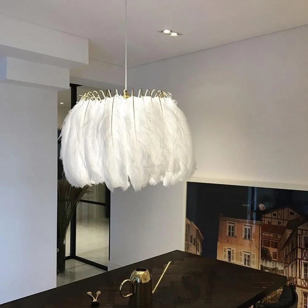 Feather Pendant Lamp ∅ 19.7″ - Feather-1-Yiosilamp