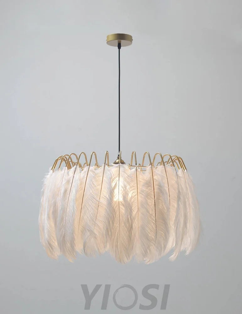 Feather Pendant Lamp ∅ 19.7″ - Feather-1-Yiosilamp