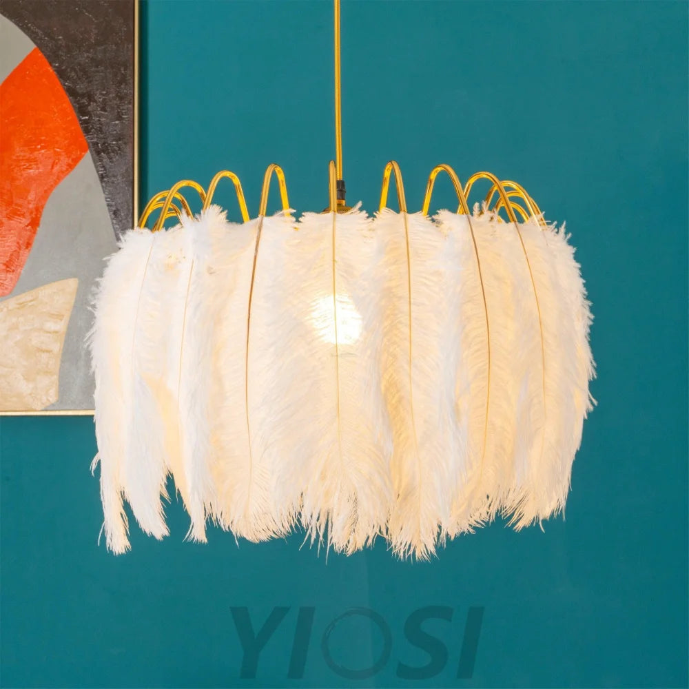 Feather Pendant Lamp ∅ 19.7″ - Feather-1-Yiosilamp