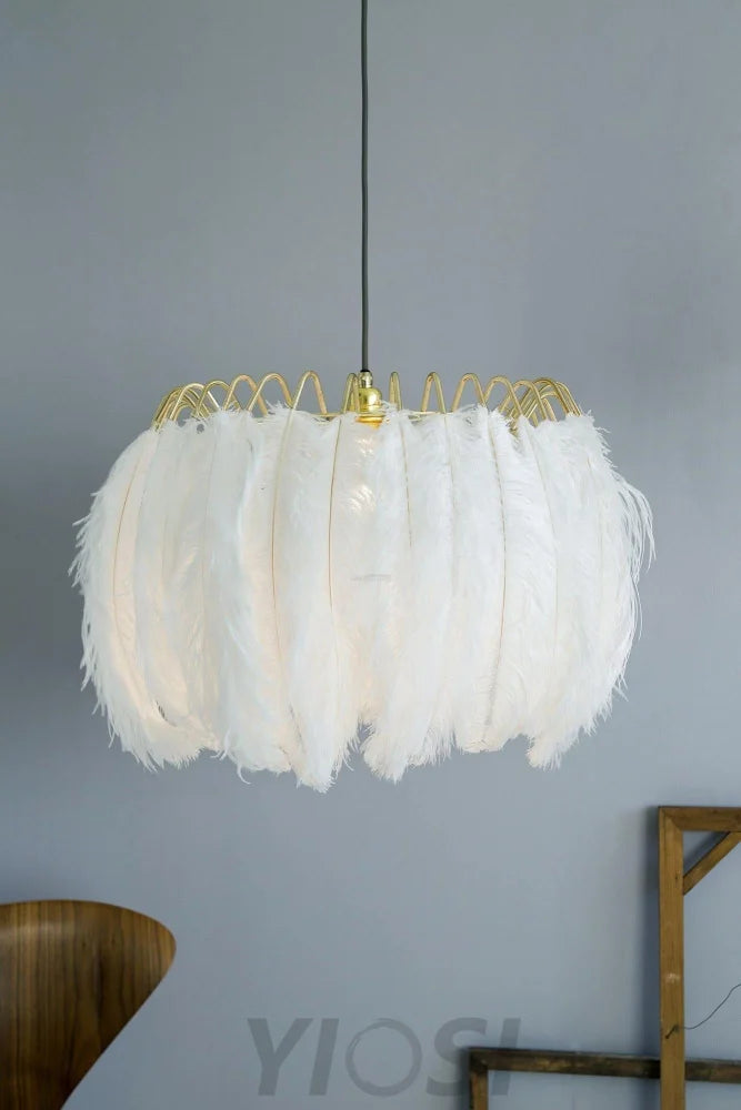 Feather Pendant Lamp ∅ 19.7″ - Feather-1-Yiosilamp
