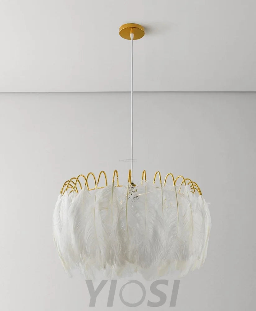 Feather Pendant Lamp ∅ 19.7″ - Feather-1-Yiosilamp