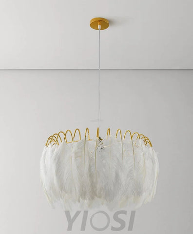 Feather Pendant Lamp ∅ 19.7″ - Feather-1-Yiosilamp