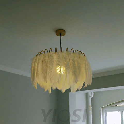 Feather Pendant Lamp ∅ 19.7″ - Feather-1-Yiosilamp
