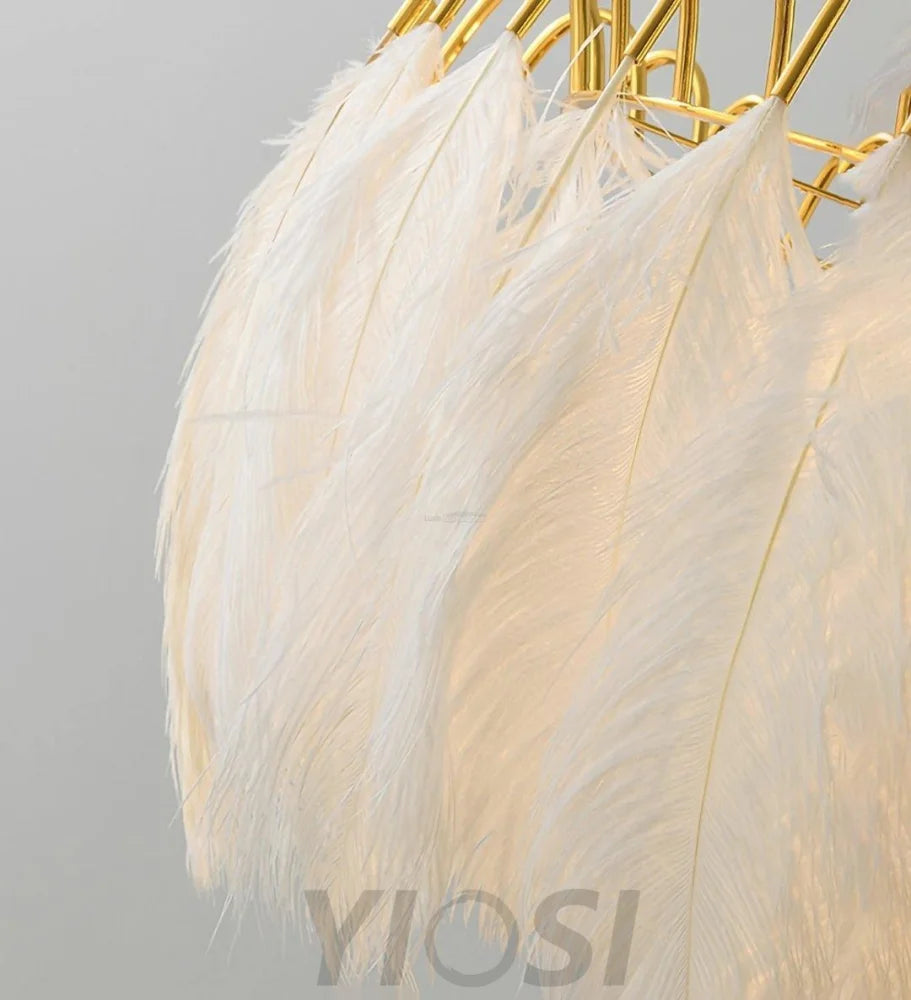 Feather Pendant Lamp ∅ 19.7″ - Feather-1-Yiosilamp