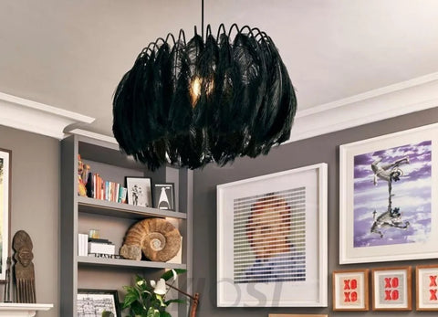 Feather Pendant Lamp ∅ 19.7″ - Feather-1-Yiosilamp