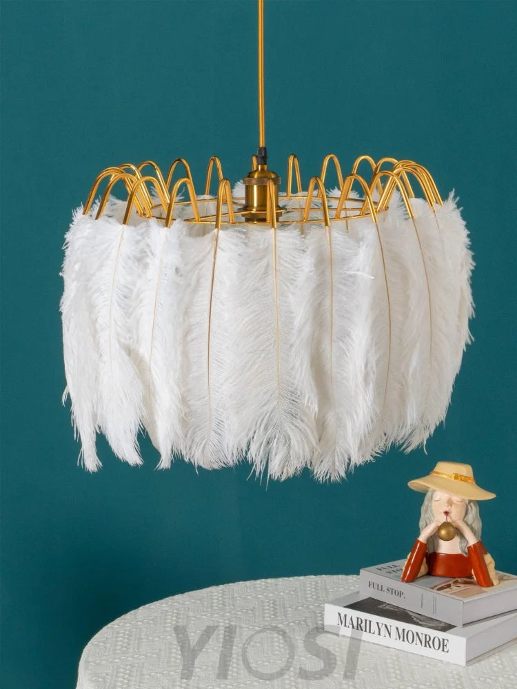 Feather Pendant Lamp ∅ 19.7″ - Feather-1-Yiosilamp