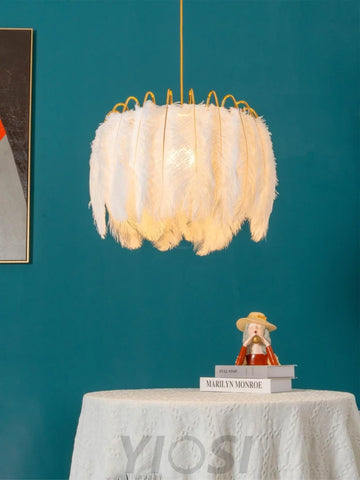 Feather Pendant Lamp ∅ 19.7″ - Feather-1-Yiosilamp