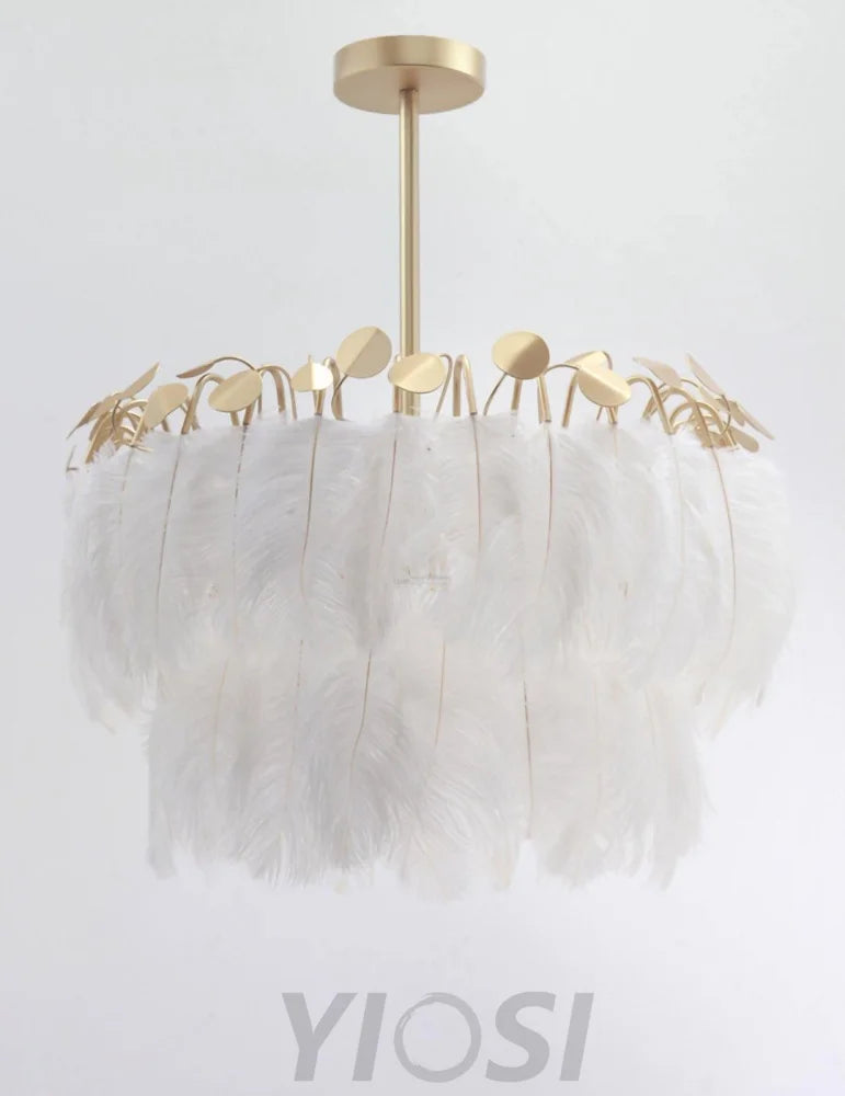Feather Pendant Lamp ∅ 19.7″ - Feather-1-Yiosilamp