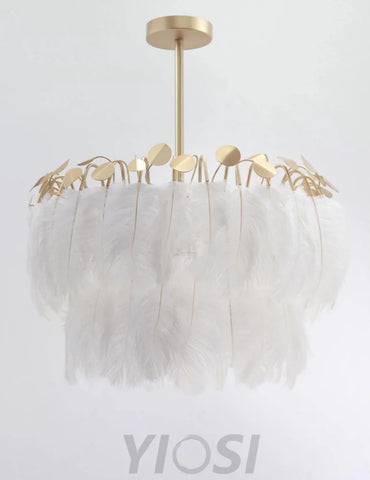Feather Pendant Lamp ∅ 19.7″ - Feather-1-Yiosilamp
