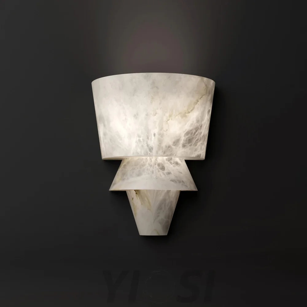 Felix Flo A Modern Alabaster Wall Sconce Light Fixtures