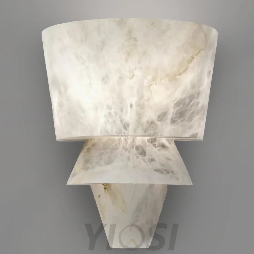 Felix Flo A Modern Alabaster Wall Sconce Light Fixtures