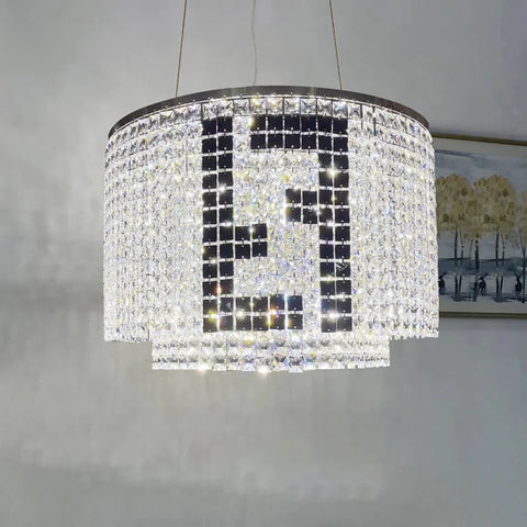 Fendy Modern Chrome Finish Crystal Chandelier 31’’ D / Pendant