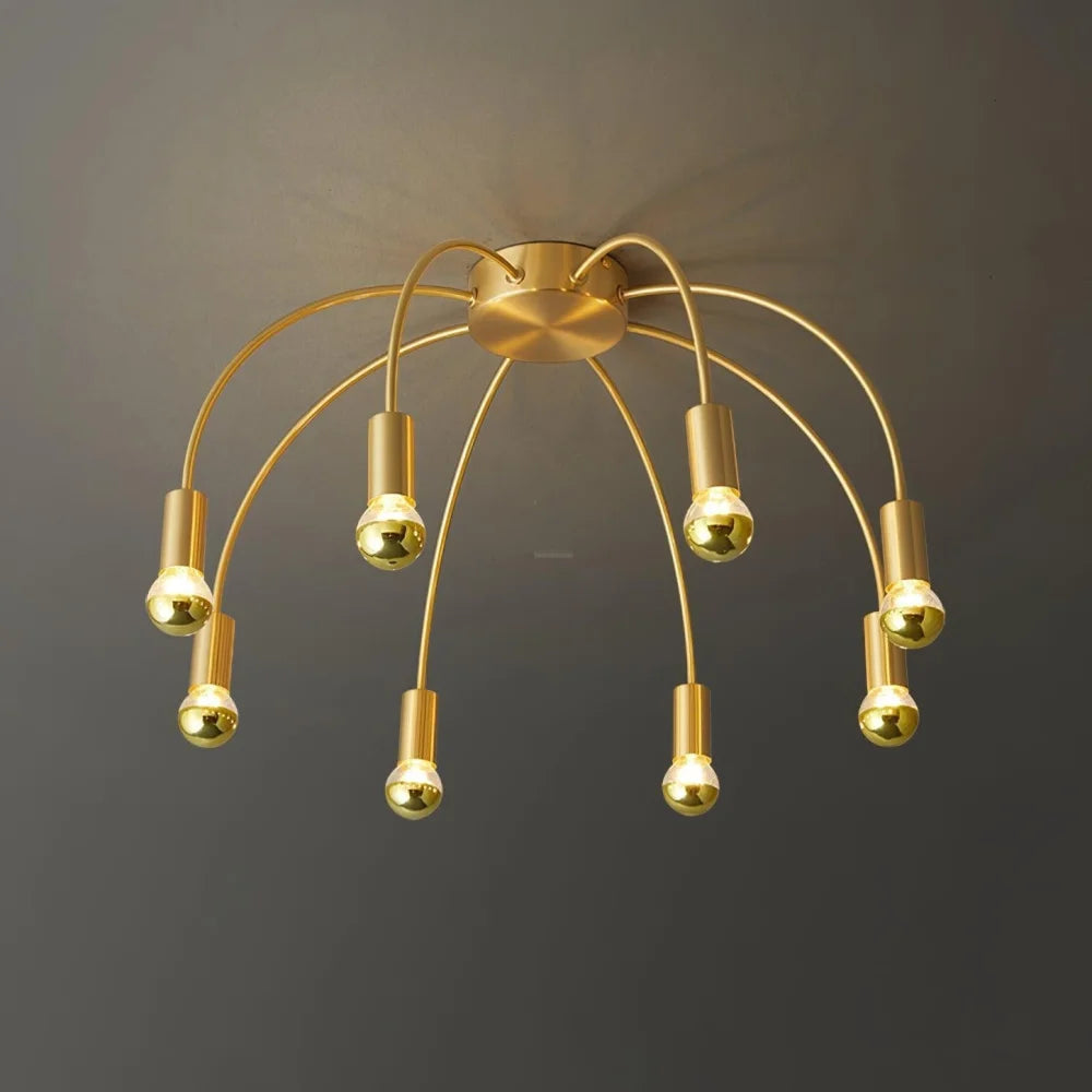 Fireworks Ceiling Lamp with 8/12/16 heads - Bend, Semi Flush Mounts-1-Yiosilamp