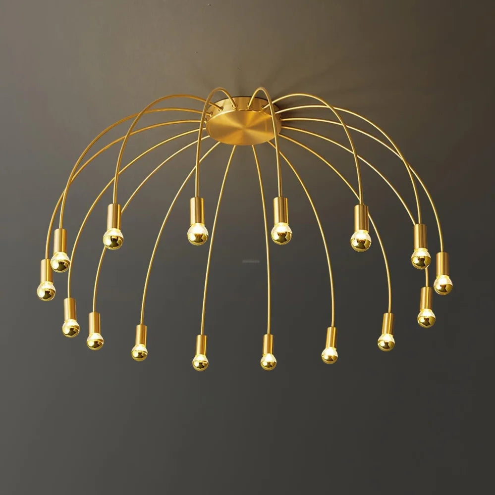 Fireworks Ceiling Lamp with 8/12/16 heads - Bend, Semi Flush Mounts-1-Yiosilamp