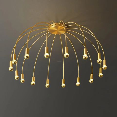 Fireworks Ceiling Lamp with 8/12/16 heads - Bend, Semi Flush Mounts-1-Yiosilamp