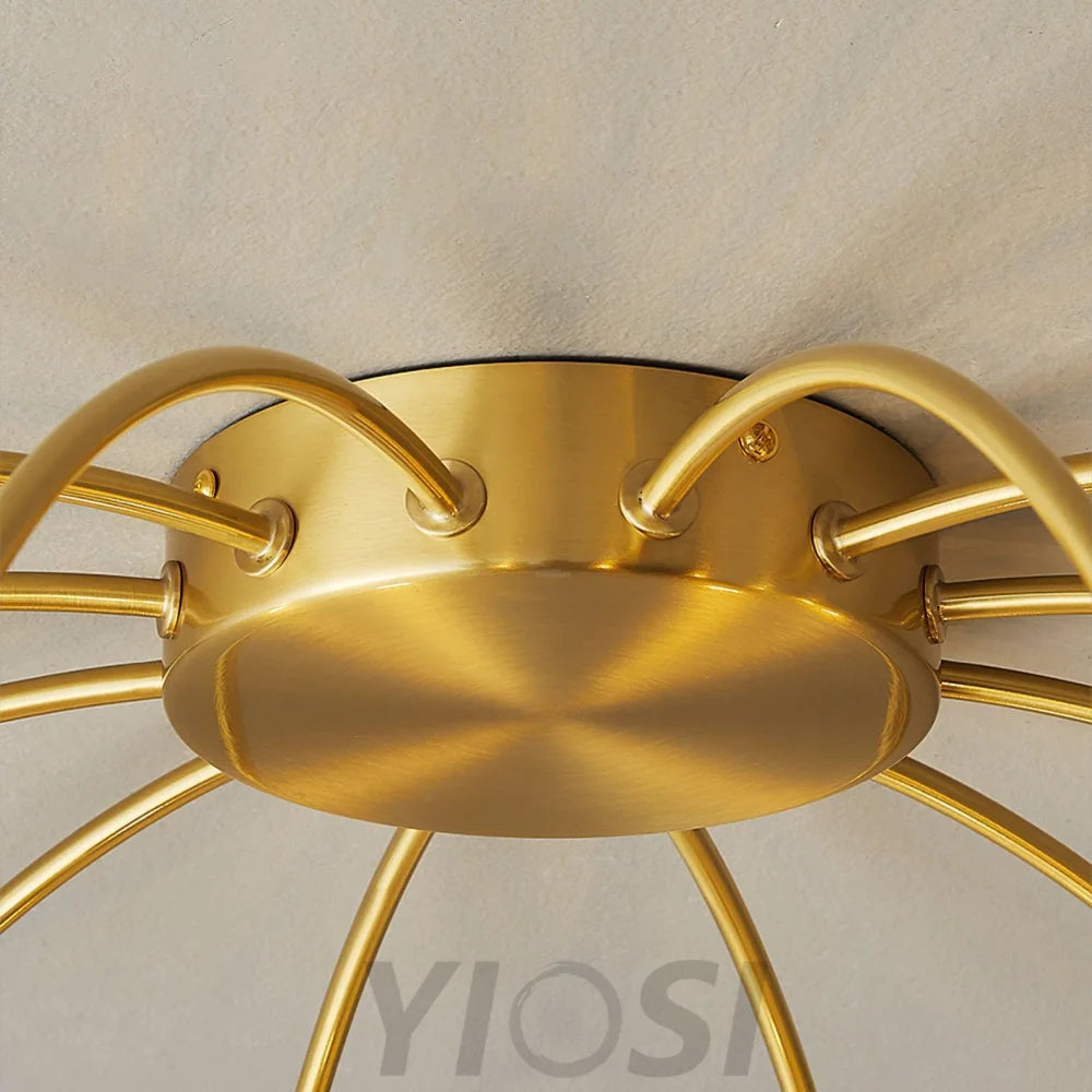 Fireworks Ceiling Lamp with 8/12/16 heads - Bend, Semi Flush Mounts-1-Yiosilamp